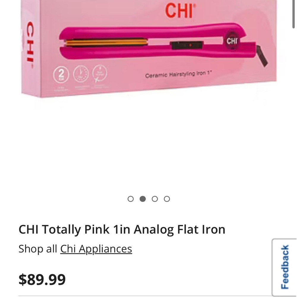 Pink and Gold Hair Straightener